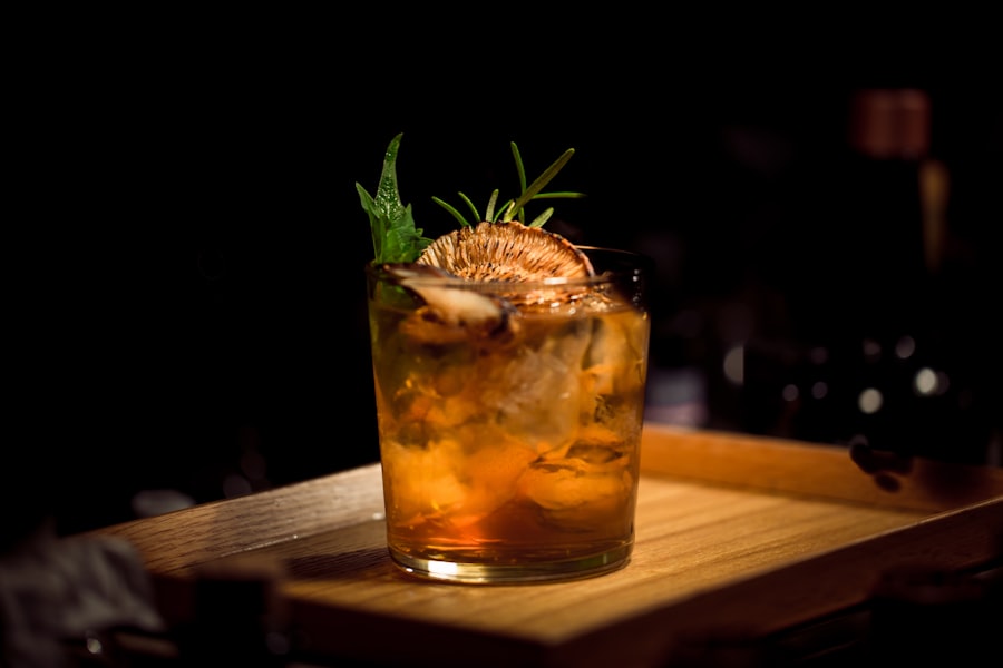Smoked rosemary cocktail